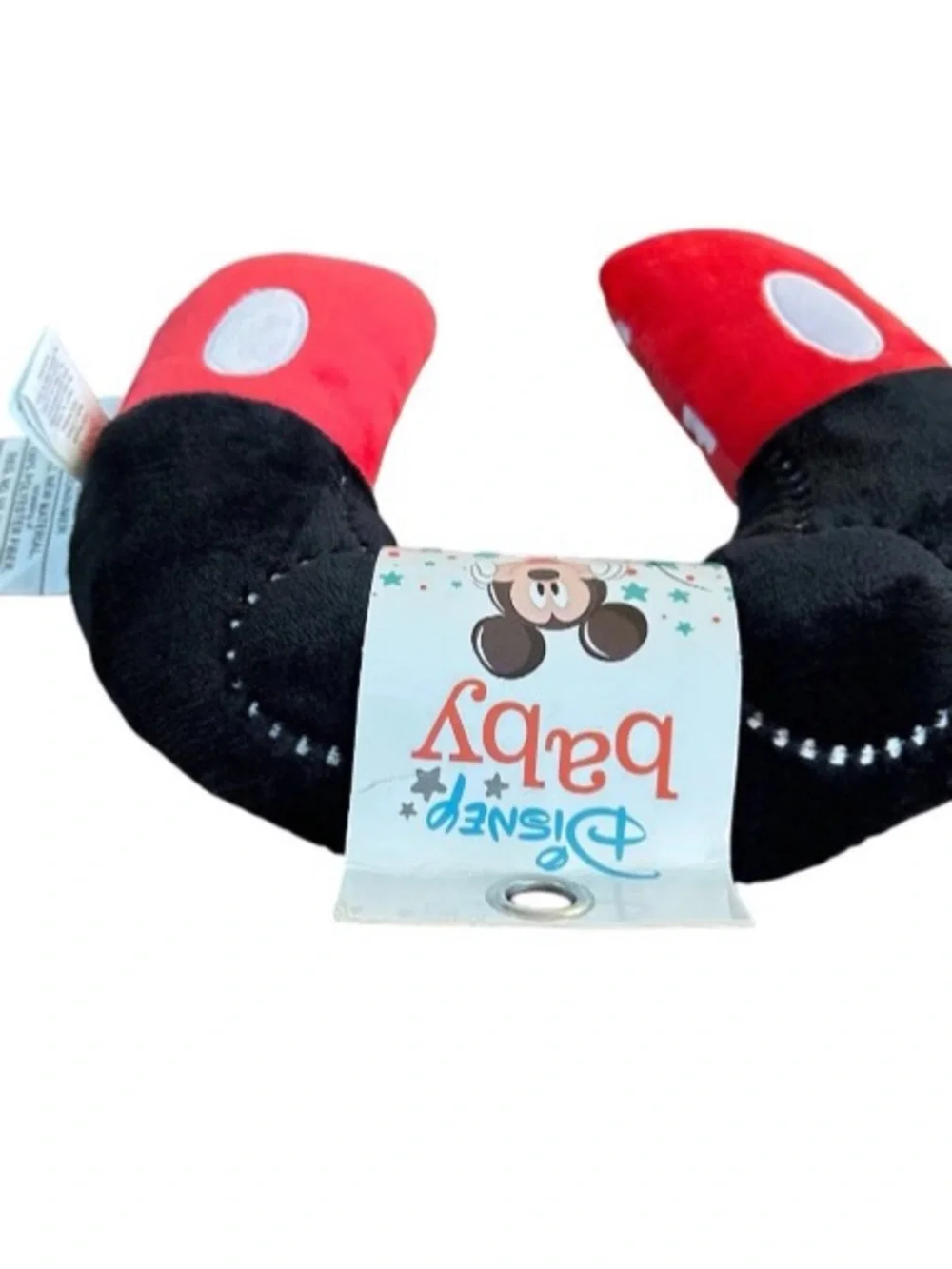 Disney Baby Toddler Kid Mickey Mouse Neck Roll Travel Pillow, 9” Plush Soft New